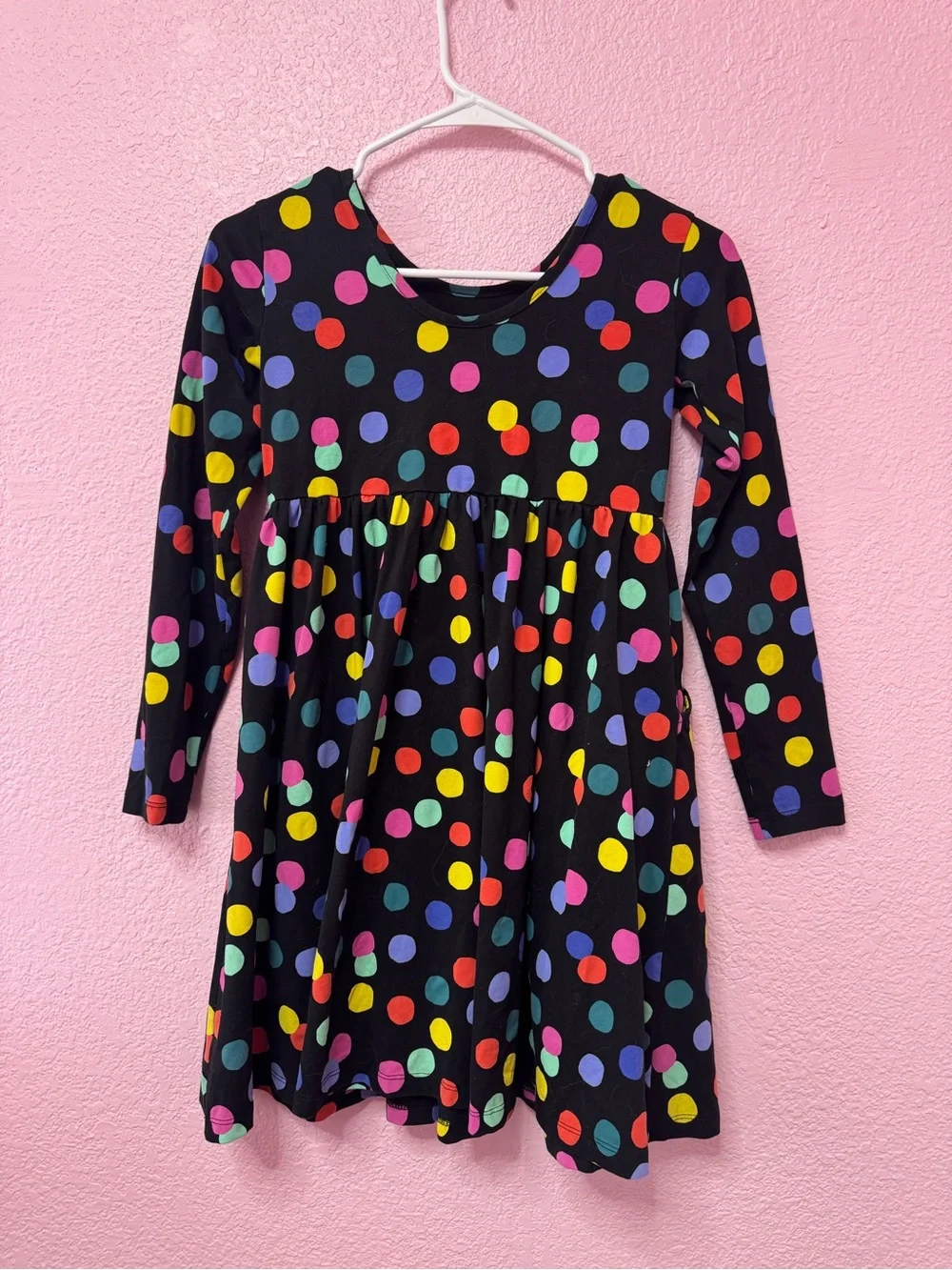 Hanna Andersson Long Sleeve Skater Dress with Pockets – Girls Size 10 / 140 cm